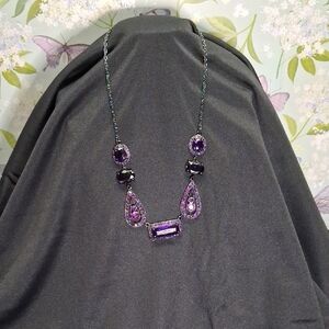 Elegant Purple Gemstone Necklace